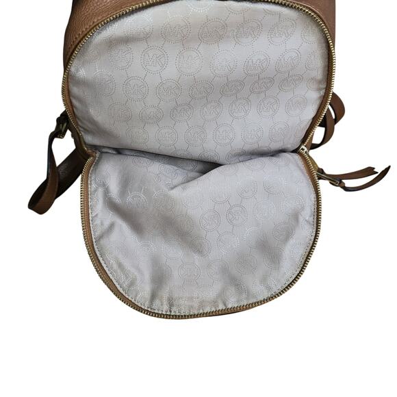 Michael Kors Rhea Medium Womens Girls Fashion Leather Backpack Bag Luggage - Picture 8 of 11